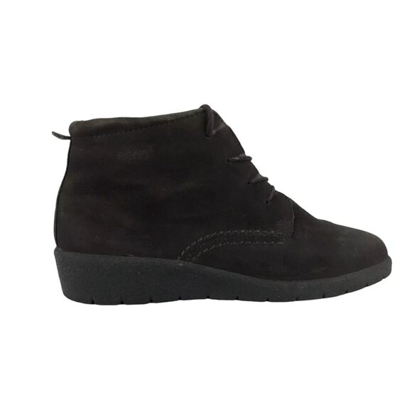 Ecco‎ Womens Choice Dark Brown Lace Up Ankle Chukka Boots Size US 6.5 - Picture 1 of 9